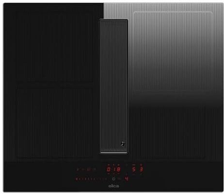 Elica PRF0196870, Induktionskochfeld mit integrierter Dunstabzugshaube NIKOLATESLA VELVET BL/A/72, Black