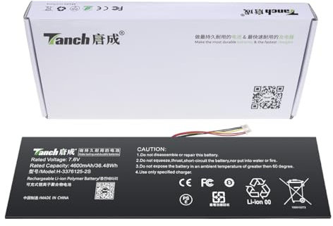 Batteria per laptop H-3376125-2S per Jumper S5 EZbook X3 7,6 V 4600 mAh 36,48 W