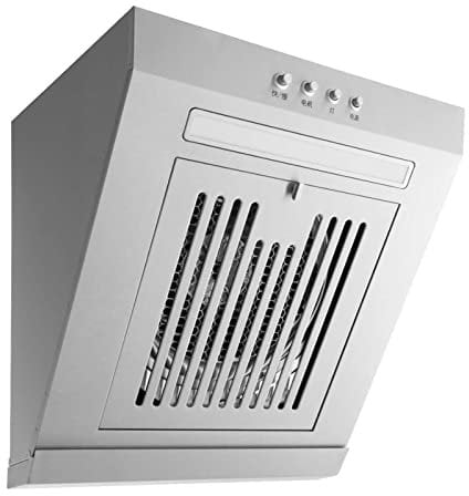 Stainless Steel Kitchen Range Hood, 230W Side Suction Cooker Extractor Fan with LED, 400mm Wall Mounted, 17 m³/min Airflow