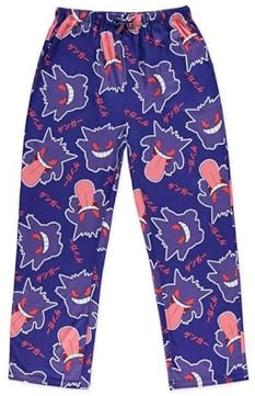 Pokémon Gengar AOP Men's Jersey Pants Männer Trainingshose Multicolor S 100% Polyester Gaming