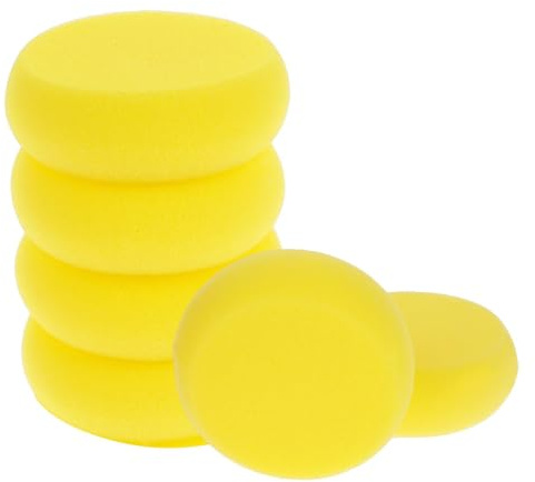 TIESOME 6 Stücke Malschwamm Runde, Kunst Schwamm Saugfähig Malerei Schwamm | Round Paint Sponges Reinigungsschwamm Schwammpinsel für Keramik Töpfern Aquarellmalerei und den Hausgebrauch