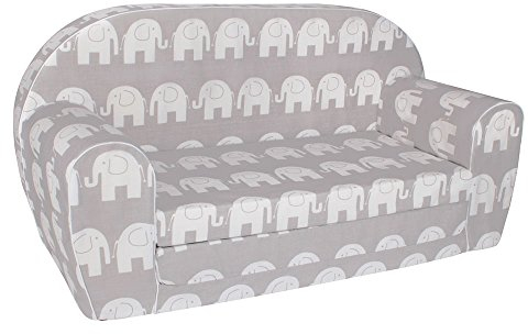 musehouse Kindersofa Kindercouch Kindersessel Sofa Bettfunktion Kindermöbel (0-3 Jahre) (S102)