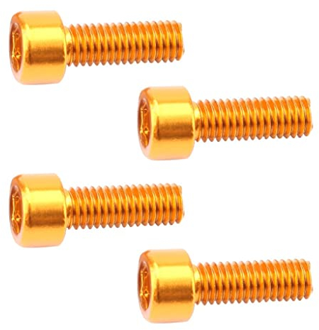 MagiDeal 4pcs Vis Douille pour Porte-bidon Vélo Support Cage de Bouteille d'eau Pratique, Or, comme décrit