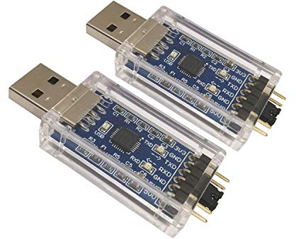 DSD TECH 2 adaptadores Serie USB a TTL con Chip CP2102 Compatible con Windows 7, 8, 10, Linux, Mac OS X