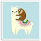 2 x 10 cm Lama Sloth Vinyl Aufkleber - Alpaka lustiger Aufkleber Laptop Gepäck # 17954 (10 cm breit)