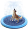 Peteast Splash Pad for Dogs Kids,51 Anti-Slip Dog Pool Dog Splash Pad Doggie Pool,Thicken Sprinkler Pool Summer Outdoor Water Toys Backyard Fountain Play Mat