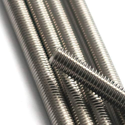 PROTECH 4 Stück Gewindestangen M12 Länge 1 Meter rostfreier Edelstahl A2 V2A DIN 975 / DIN 976 Regelgewinde 1000mm 1m Gewindestab 12mm Durchmesser