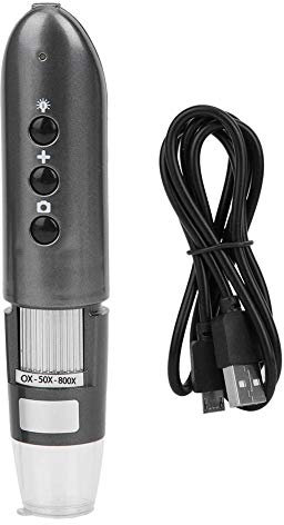 WIFI-Mikroskop USB-Elektronen-Digitalvergrößerung Kompatibel mit Androi d/iO S W20800X Silbergrau