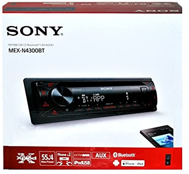 Sony MEX-N4300BT Built-in Dual Bluetooth Voice Command CD/MP3 AM/FM Radio Front USB AUX Pandora Spotify iHeartRadio iPod/iPhone Siri and Android Controls Car Stereo Receiver