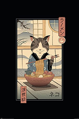 Pyramid International Vincent Trinidad Poster Neko Ramen Ukiyoe