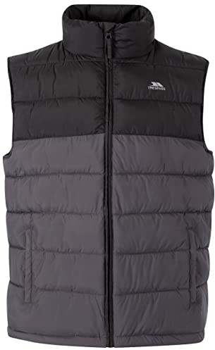Trespass Mens Gilet Oskar Black in Size - M