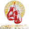 Gold Red Glitter Boxing Gloves Happy Birthday Cake Topper Wrestle Theme Boy Girl Man Woman Birthday Party Decorations