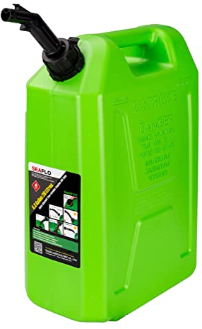 Yimihua Vert Bidon Plastique Essence Bidon Diesel 5L/10L/20L Bec verseur bidons jerricans à Carburant en Plastic Bidon à Carburant jerrican Essence(Size:20L)
