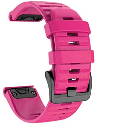 Bracelet de montre intelligente en silicone à libération rapide pour Garmin Fenix 7 7S 7X Fenix 6 6X 5S 5X Plus 935 945 3HR 22 26 mm (Rose Taille : 20 mm Fenix 7S)