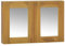 vidaXL Spiegelschrank 60x10x40 cm Massivholz Teak, Holzschrank, Badschrank mit Spiegel, Badschrank, Massivholzschrank, Badezimmerschrank