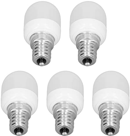 5 Uds Bombillas de Luz de Techo 1,5 W 75LM E12 Bombillas de Luz LED de Rosca AC220V para LáMpara de Techo (Luz Blanca)