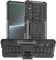 LIUZIHAN Coque pour Sony Xperia 1 V. [Double Protection] 2 en 1 Cover avec Support AntichocAnti-Rayures Heavy Duty Flexible, Case pour Sony Xperia 1 V Smartphone.(Noir)