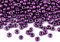 Rocailles Glasperlen metallic 50g Größe 8/0 3mm Perlen fädeln Schmuck basteln, Farbe:violett metallic