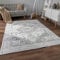Paco Home Teppich Wohnzimmer Schlafzimmer Kurzflor rutschfest Weich Vintage Orientalisch Mandala Modern Bordüre Ornament, Grösse:160x220 cm, Farbe:Grau 3