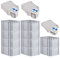 PROREGAL SuperSparSet 10x Eurobox NextGen Grip mit Scharnierdeckel und blauen Schiebeschnappverschlüssen, HxBxT 32x40x60cm, 65 L, Grau, Griffe geschlossen, Eurobehälter, Transportbox