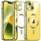 JETech Soft Clear Case for iPhone 14 Plus 6.7-Inch, Camera Lens Full Protection, Compatible with MagSafe Wireless Charging, Shockproof Electroplated TPU Phone Cover (Yellow)