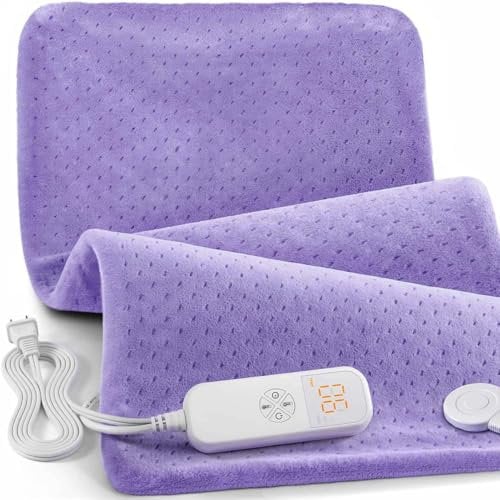 Thermal Back Pain Relief Pillow 33 x 17 Inch Electric Thermal Cushion for Shoulder Neck Cramps Menstrual Pain Christmas Gifts for Women Men