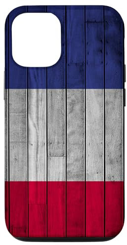 France, planches de bois drapeau français, France Coque pour iPhone 12/12 Pro