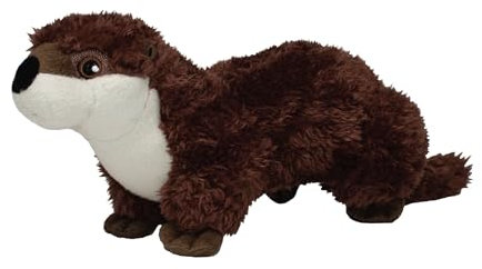 EcoBuddiez - Otter von Deluxebase. Kleine Plüschtiere, 32 cm, aus recycelten Plastikflaschen hergestellt. Umweltfreundliches, kuscheliges Geschenk für Kinder.