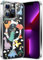 nicekool Hülle für iPhone 13 Pro Kompatibel mit MagSafe, Magnetische HandyHülle Case für iPhone 13 Pro Schutzhülle Kratzfeste Rückseite Transparent Süßes Cartoon, Muster Dinosaurierland