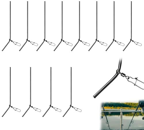 WUSANNA 12 Stück Anti Tangle Boom 9 cm Anti Tangle Anti Tangle Boom Metall Futterkorb Angeln Grundblei Angeln Feeder Zubehör, Angeln Zubehör für Grundblei Feederzubehör, Feeder Angeln Grundangeln.