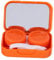 Healeved Cute Portable Lens Cases with Mirror Compact Lenses Box for Travel Easy to Carry Protect Your Lenses Unique Bear Design