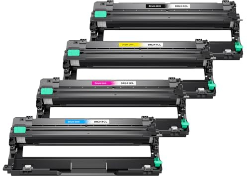 Q-image DR241 Drum Unit Replacement for DR-241 Compatible with MFC-9130CDN | Compatible for MFC-9140CDN MFC-9142CDN MFC-9330CDW MFC-9340CDW HL-3140CW HL-3150CDN DCP-9015CDW DCP-9020CDW (4 Pack)