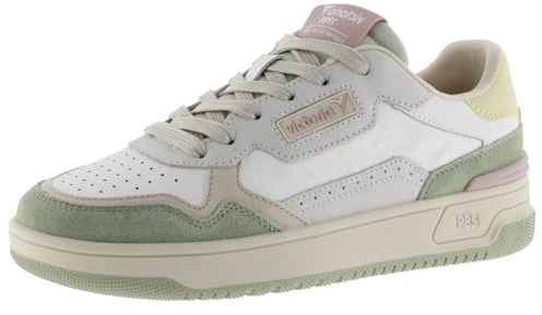 victoria Low-Top Unisex Respektvolle Barefoot Bosco Canvas & Klettverschlüsse & Kontrastpaspel 1370115 für Kinder