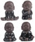 Cabilock 4 Stück Tee Haustier Mönchstatue Mönch-skulptur Solarer Kleiner Mönch Chai Teekannen Spirituelles Desktop-mönch-Figur Mönch Figur Kleine Mönchsornamente Tee-Ei China Ton