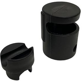 Clever Leon Kappe Trampolin Schutzkappen 8 Stück Endkappen Trampolinkappen UV Beständig Wasserdicht Kunststoff Stange Bis 25 mm Netzring Bis 9 mm Schwarz