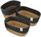 NORDIS DESIGN Aufbewahrungskörbe 3er Set aus Wasserhyazinthe und Baumwolle, Bad Aufbewahrungskorb geflochten zur Badezimmer Aufbewahrung & Bad Organisation dunkelgrau-natur