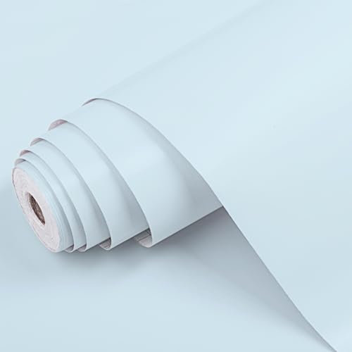Dimex Klebefolie Uni MAT PASTELBLAU Möbelfolie Dekofolie - Türfolie Küchenfolie Schrankfolie Tischfolie | 45 cm x 1 m