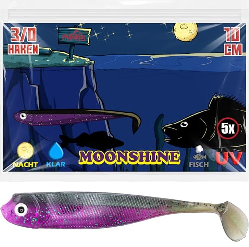 Paradox Fishing Gummifische 7,5cm 10cm 13cm - Zanderköder Gummifisch Zander Köder Gummifische Set Barschköder Barsch Köder - perfekt für Barsch und Zander