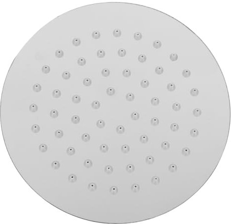 DIYEAH Soffione Doccia Tondo Ultra Sottile Acciaio Inossidabile Alta Pressione Design Moderno Facile Installazione Anticalcare