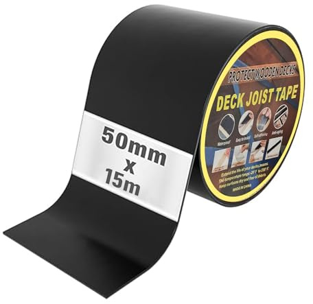 HOMKITEN 15m Dach Reparaturband Selbstklebend Dachrinne mit microsealant plus, Wasserdicht Effektiv, Langlebig und Universell Einsetzbar, Selbstklebendes Klebeband, Schwarz – 50 mm x 15m