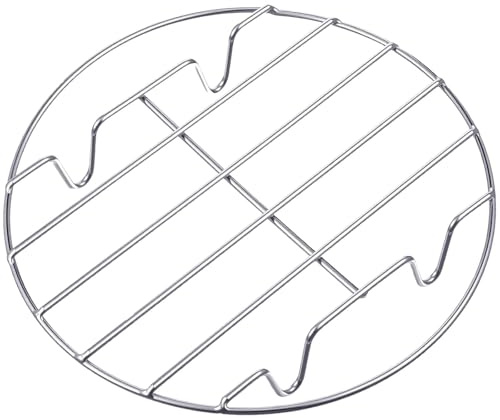 1-Piece Steamer Rack, Silver Cooking Stand | for Pressure Cookers, Pots and Air Fryers, Round Cooling and Steaming Accessory