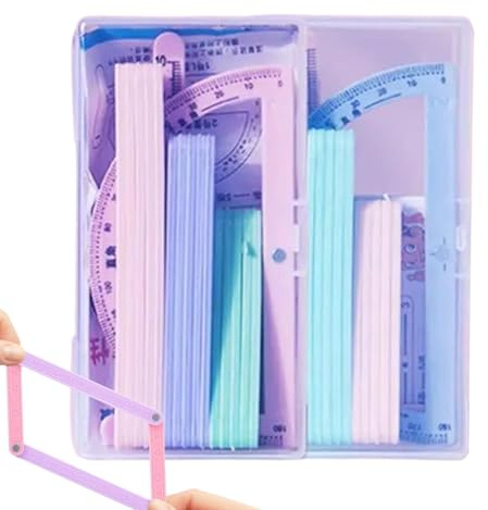 Hogvinnatil Geometry Set - Magnetisches Lernspielzeug Mathematik | Interaktives Spielzeug Für Kinder,Schulklassen Grundschule Vormittagsfreizeit