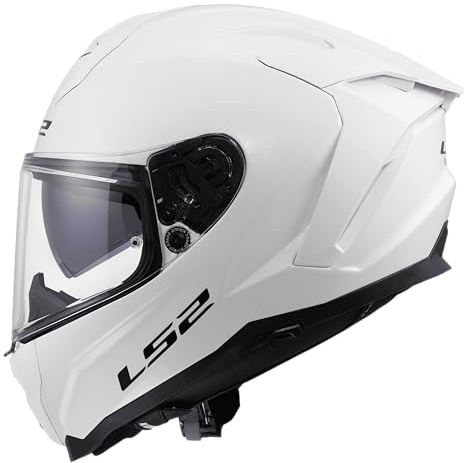 LS2, Integraler Motorradhelm CHALLENGER II SOLID White, XXL