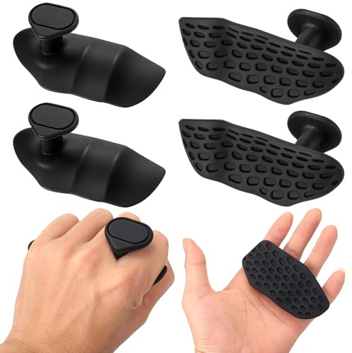 HETYYAEKQ 2 par fitnesshandskar grip pads för crosstraining och träning, grepp nackskydd för styrketräning, halkfria gymgrepp för gymnastik män kvinnor
