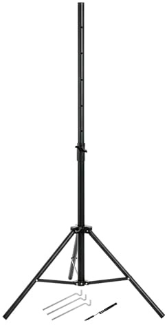 ARLI Dreibein Stativ 120 cm mit Zeltheringe für SAT Antenne Stahl klappbar höhenverstellbar Camping Balkon Garten Terrasse Wohnmobil Tripod Antennenstativ Satelliten Ständer mit Heringen