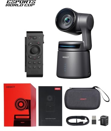 DIGNIFE Webcams, Streaming Camera 4K, AI Tracking PTZ Camera With APP, Gesture Control, HDMI/USB-C/Wireless Webcam For Stream(B)