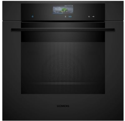 Siemens iQ700 Smarter Einbau-Backofen 60 x 60 cm Matt schwarz HB776G1M1 | Made in Germany, activeClean - Pyrolytische Selbstreinigung, Schnellaufheizung & coolStart, 4D Heißluft, TFT Touchdisplay