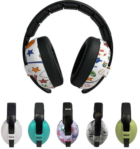 Banz Cuffie antirumore per bambini da 0 a 36 mesi, NRR 21 dB, design leggero con fascia morbida e coppe imbottite