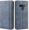 HualuBro Handyhülle für LG G8S ThinQ Hülle, Retro Leder Stoßfest Klapphülle Schutzhülle Handytasche LederHülle Flip Case Cover für LG G8S ThinQ Tasche, Blau