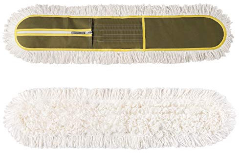 CLEANHOME Microfiber Mop Pads 2 Pieces for 36 Industrial Dust Mop,Green